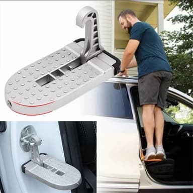 Treapta pliabila pentru autoturism cu ciocan pentru spargerea geamului