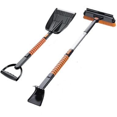 Lopata pentru zapada 5 in 1, Perie, Racleta, Telescopica, Flippy